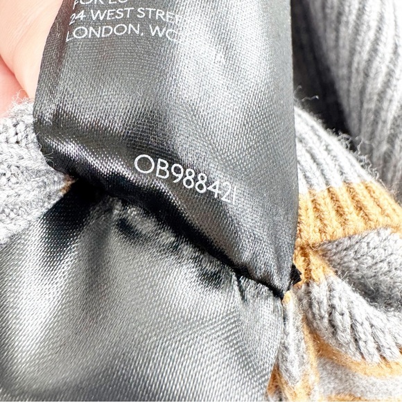 ✅ Anthropologie Women's Grey Orange Off-Shoulder Sweater Size SMALL - Picture 11 of 11